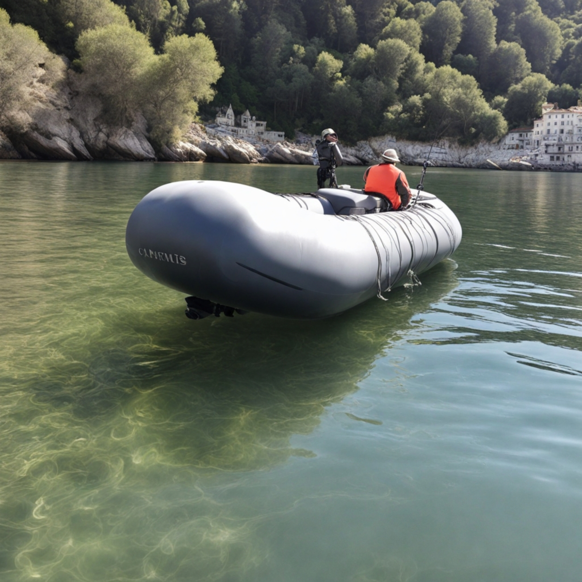 Float Tube et cannes à pêche
